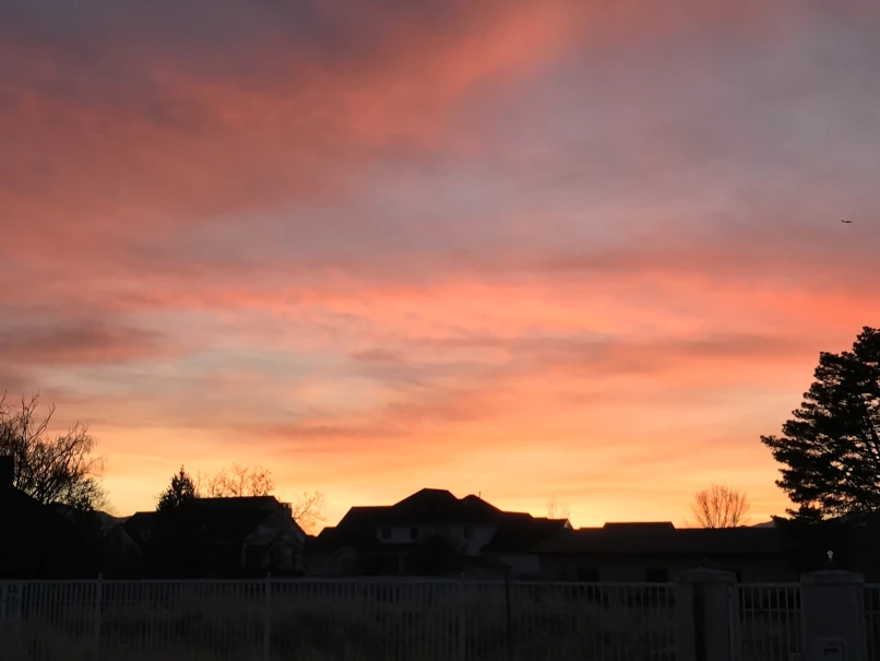 A sunset in Utah